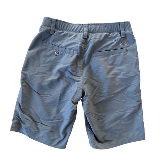Under Armour Men Gray Golf Shorts UA Performance Stretch Flat Front Size 30 - Picture 2 of 6